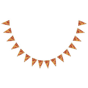 Bandeirinha Partido épico da pizza, porque é seu aniversári