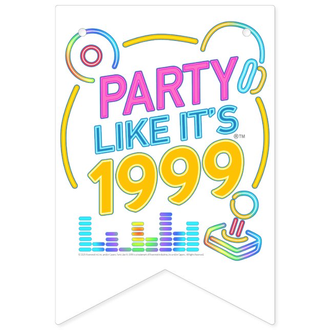 Bandeirinha Party Like It’s 1999®™ – Neon Soundtrack (Primeira Bandeira)