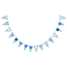 Bandeirinha Páscoa De Ovos Com designs florais