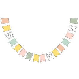 Bandeirinha Pasta-de-Bebê-Enfermeiro Colorida