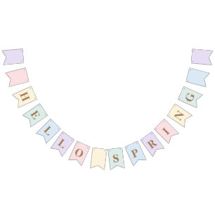 Bandeirinha Pastel Hello Primavera