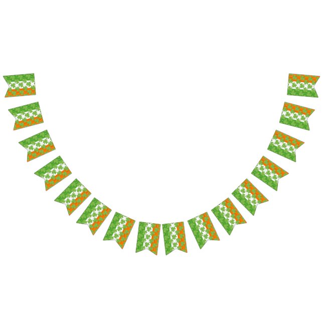 Bandeirinha Patrick Irish Flag Shamrock Party Irlanda (Todos)