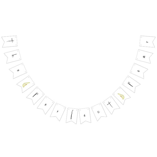 Bandeirinha Pear Perfeito - Banner de Bunting Bem-vindo (Todos)