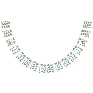 Bandeirinha Pequena abóbora É um Chá de fraldas