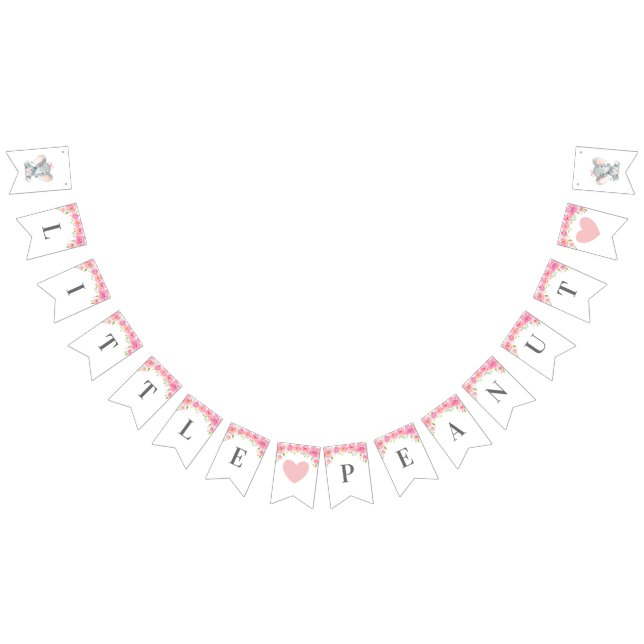 Bandeirinha Pequena Festa de aniversário de Elefante de Amendo (Todos)