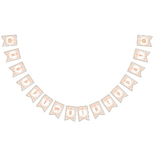 Bandeirinha Pequeno arco de Gingham de Gingham feliz com Pie