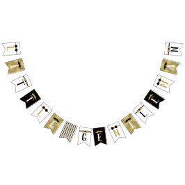 Bandeirinha Pequeno Cartaz de Cavalheiros em Preto e Faux Dour