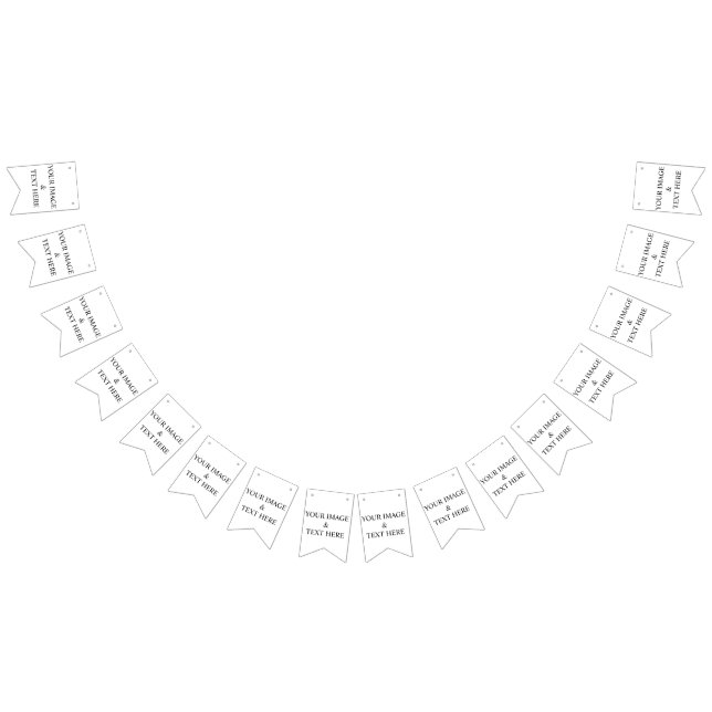 Bandeirinha Personalized Custom Your Own Photo & Text  (Todos)