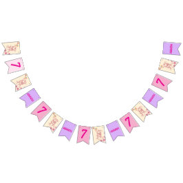 Bandeirinha Personalized stripe and spot birthday bunting 