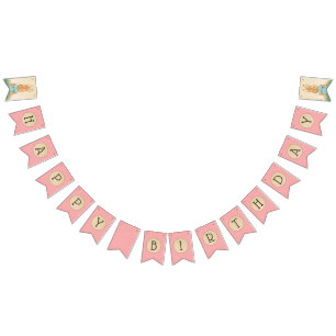 Bandeirinha Peter Rabbit Primeiro aniversário da menina