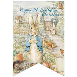 Bandeirinha Peter the Rabbit Garden Storybook Birthday