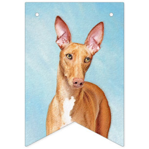 Bandeirinha Pharaoh Hound Painting - Arte Cachorra Original
