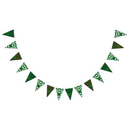 Bandeirinha Pine Mandalas - Banner de Bunting Triângulo