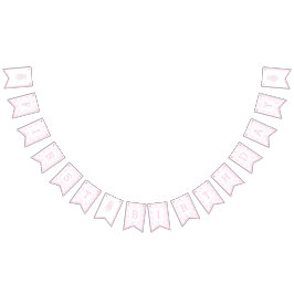 Bandeirinha Pink Birthday Cake Primeiro aniversário Trellis