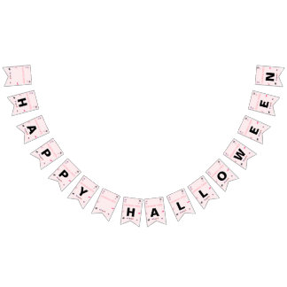 Bandeirinha Pink Bunting halloween banner