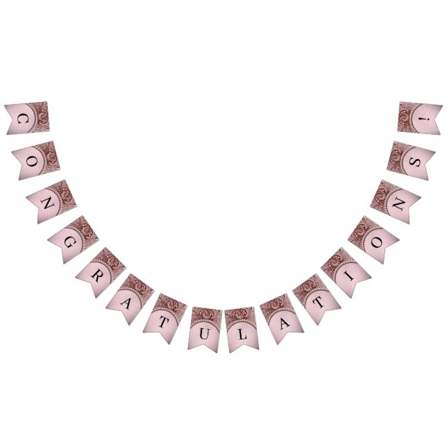 Bandeirinha Pink Flower Bunting Flag (Todos)