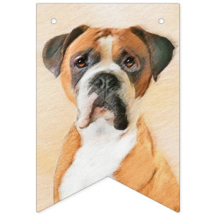 Bandeirinha Pintura De Cachorro Descortada Arte Animal Origina
