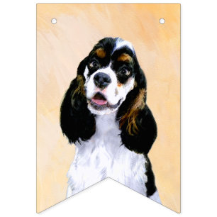 Bandeirinha Pintura De Cocker Spaniel (Participante) - Arte De