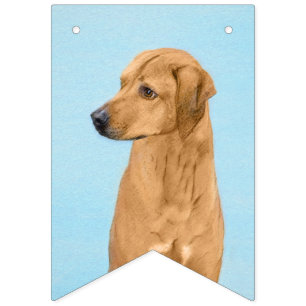 Bandeirinha Pintura Ridgeback da Rodésia - Arte Cachorra Origi