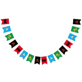 Bandeirinha Pirata o bunda/crânio e bósforos