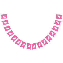 Bandeirinha Pit Bull Dog Chá de fraldas Pink Girl Pitbull