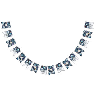 Bandeirinha Planetas Espaciais Exteriores e Festa de aniversár