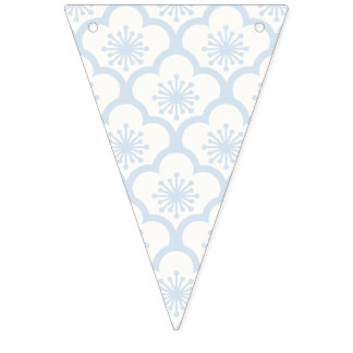 Bandeirinha Pó de Sakura Suave Azul - Neutro