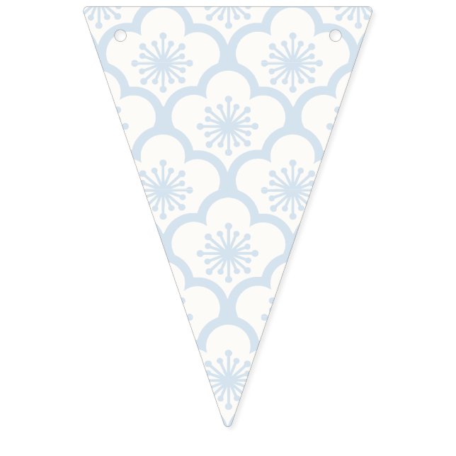 Bandeirinha Pó de Sakura Suave Azul - Neutro (Primeira Bandeira)