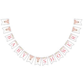 Bandeirinha Podemos Esperar Chá de fraldas De Garota Gêmea