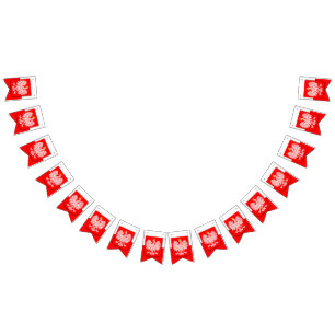 Bandeirinha Polônia Polska Polski Emblem Patriótico