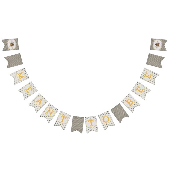 Bandeirinha Pretende-se Abelhar - Banner Preto e Branco (Todos)