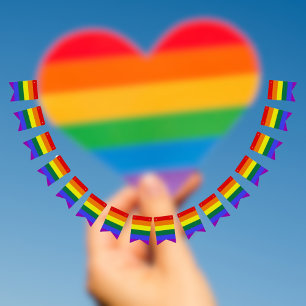 Bandeirinha Pride Rainbow Bunting