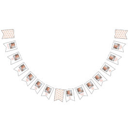 Bandeirinha Primeiro aniversario Arco-Íris Cute Boho 12 Meses