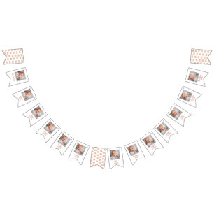 Bandeirinha Primeiro aniversario Arco-Íris Cute Boho 12 Meses 