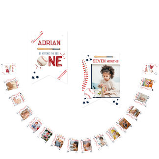 Bandeirinha Primeiro aniversario Bonito 12 Meses de Encaminham