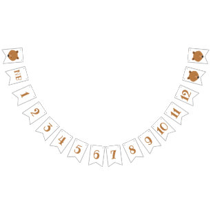 Bandeirinha Primeiro Aniversário do Bear Meses