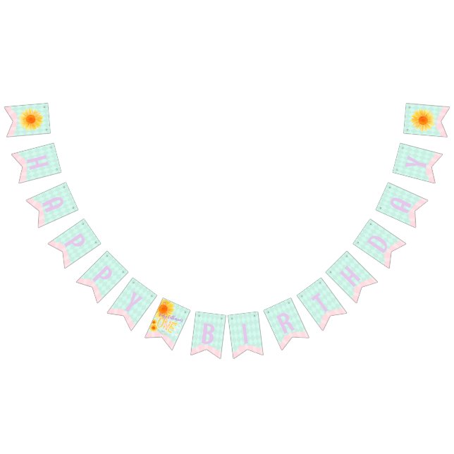 Bandeirinha Primeiro Aniversário do Girassol (Todos)