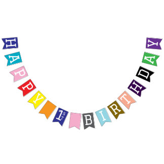 Bandeirinha Primeiro aniversario Feliz