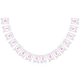 Bandeirinha Primeiro aniversario Rosa Rosa-Rosa- de Inverno Mo