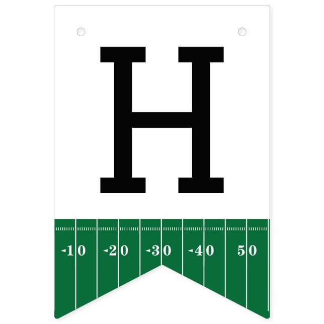 Bandeirinha Primeiro Ano de Baixo no Futebol Feliz Banner de A (Segunda Bandeira)