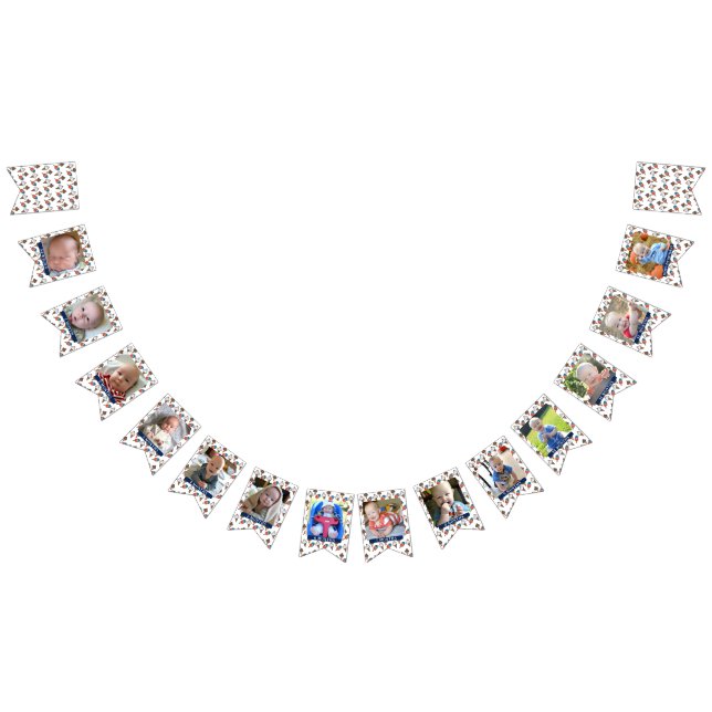 Bandeirinha Primeiro ano do bebê primeiro aniversario sorvete (Todos)