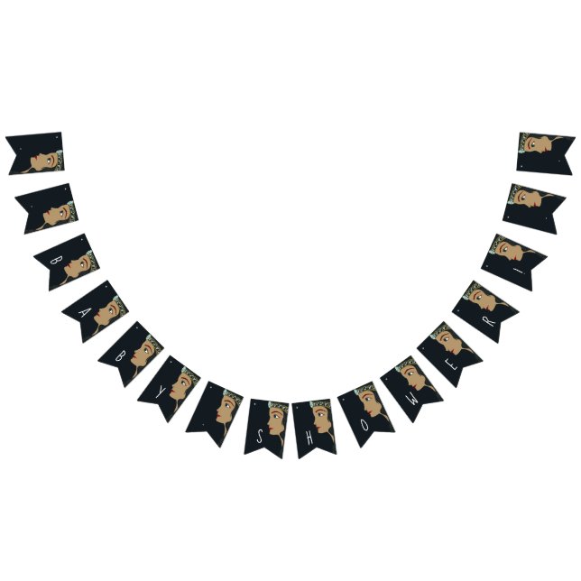 Bandeirinha Princesa Chá de fraldas Azul (Todos)