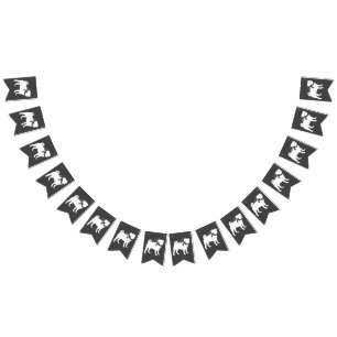 Bandeirinha Pug Chá de fraldas Cão Puppy Sexo Neutro