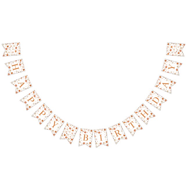 Bandeirinha Pumpkin Birthday Banner Garland (Todos)
