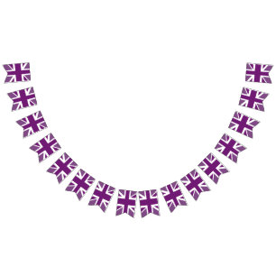 Bandeirinha Purple British Flag Platinum Jubilee 2022