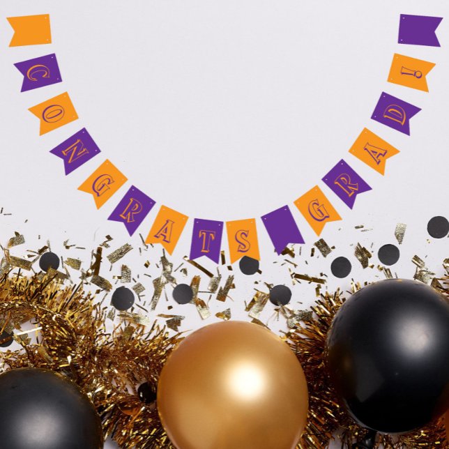 Bandeirinha Púrpura e laranja na Graduação de Cores Escolares (In Situ)