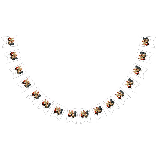 Bandeirinha Quatro Gamecocks (Todos)