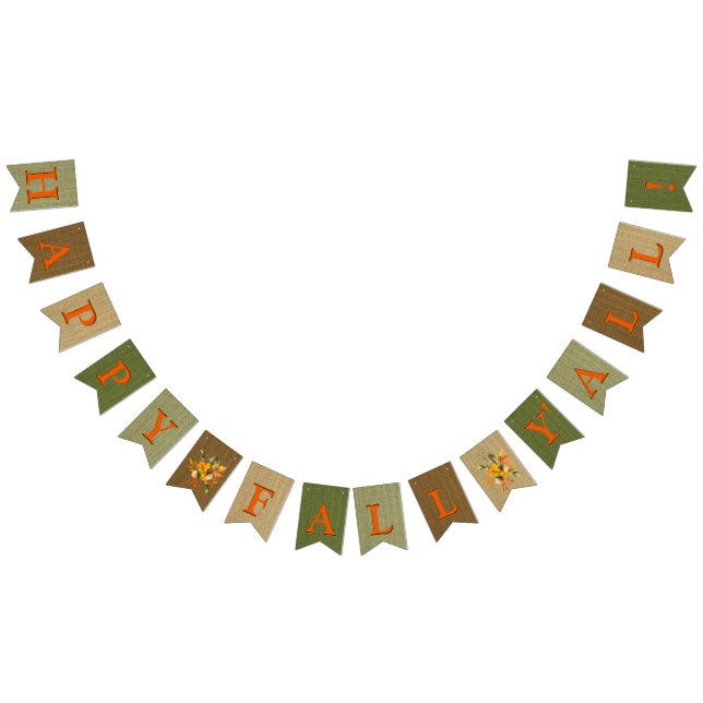 Bandeirinha Queda Feliz, Vocês todos, Burlap (Todos)