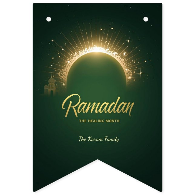 Bandeirinha Ramdan Kareem Holiday  Card (Primeira Bandeira)