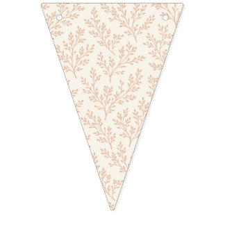 Bandeirinha Raminhos da Floresta Apricot Quente - Bandeirolas